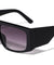Thick Temple Rectangle Fashion Wholesale Sunglasses