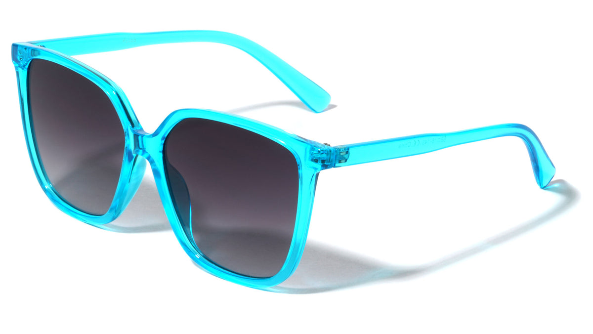 Crystal Color Thin Frame Plastic Cat Eye Fashion Wholesale Sunglasses
