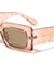 Retro Arrow Pattern Temple Rectangle Wholesale Sunglasses