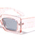Retro Arrow Pattern Temple Rectangle Wholesale Sunglasses
