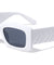 Retro Arrow Pattern Temple Rectangle Wholesale Sunglasses