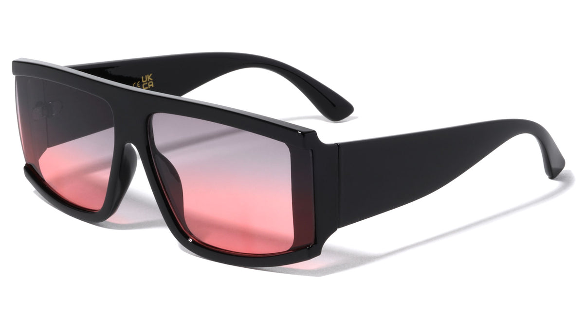 Flat Top Tapered Temple Fashion Rectangle Wholesale Sunglasses