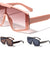 Semi Rimless One Piece Shield Lens Fashion Wholesale Sunglasses