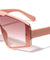 Semi Rimless One Piece Shield Lens Fashion Wholesale Sunglasses