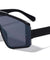 Semi Rimless One Piece Shield Lens Fashion Wholesale Sunglasses