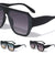Flat Top Oversized Tapered Square Wholesale Sunglasses