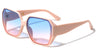 Side Lens Frame Shield Tapered Temple Geometric Wholesale Sunglasses