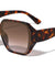 Side Lens Frame Shield Tapered Temple Geometric Wholesale Sunglasses