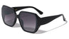 Side Lens Frame Shield Tapered Temple Geometric Wholesale Sunglasses