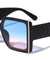 Side Metal Bar Arrow Temple Pattern Oversized Butterfly Wholesale Sunglasses