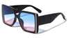 Side Metal Bar Arrow Temple Pattern Oversized Butterfly Wholesale Sunglasses
