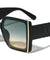 Side Metal Bar Arrow Temple Pattern Oversized Butterfly Wholesale Sunglasses