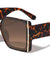 Side Metal Bar Arrow Temple Pattern Oversized Butterfly Wholesale Sunglasses