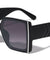 Side Metal Bar Arrow Temple Pattern Oversized Butterfly Wholesale Sunglasses