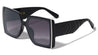 Side Metal Bar Arrow Temple Pattern Oversized Butterfly Wholesale Sunglasses