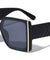 Side Metal Bar Arrow Temple Pattern Oversized Butterfly Wholesale Sunglasses