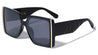 Side Metal Bar Arrow Temple Pattern Oversized Butterfly Wholesale Sunglasses