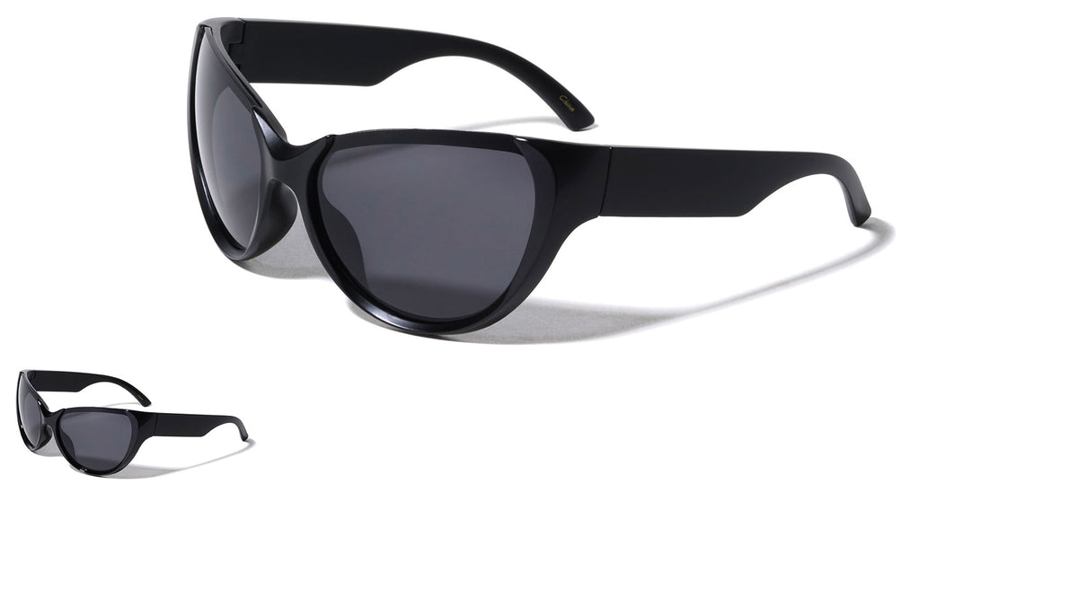 Black Frame Retro Oversized Cat Eye Wholesale Sunglasses