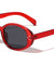 Retro Three Dot Studded Fashion Oval Wholesale Sunglasses