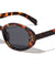 Retro Three Dot Studded Fashion Oval Wholesale Sunglasses