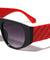 Rhombus Temple Pattern Flat Top D Frame Wholesale Sunglasses