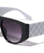 Rhombus Temple Pattern Flat Top D Frame Wholesale Sunglasses