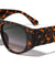 Rhombus Temple Pattern Flat Top D Frame Wholesale Sunglasses