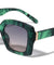 Tapered Temple Fashion Squared Butterfly Wholesale Sunglasses