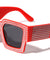 Faux Rhinestone Oversized Square Wholesale Sunglasses