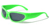 Neon Color Frame Oval Wrap Around Wholesale Sunglasses