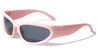 Neon Color Frame Oval Wrap Around Wholesale Sunglasses