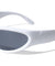 Neon Color Frame Oval Wrap Around Wholesale Sunglasses