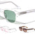 Premium Quality Nickel Temple Wireframe PC Frame Classic Square Wholesale Sunglasses