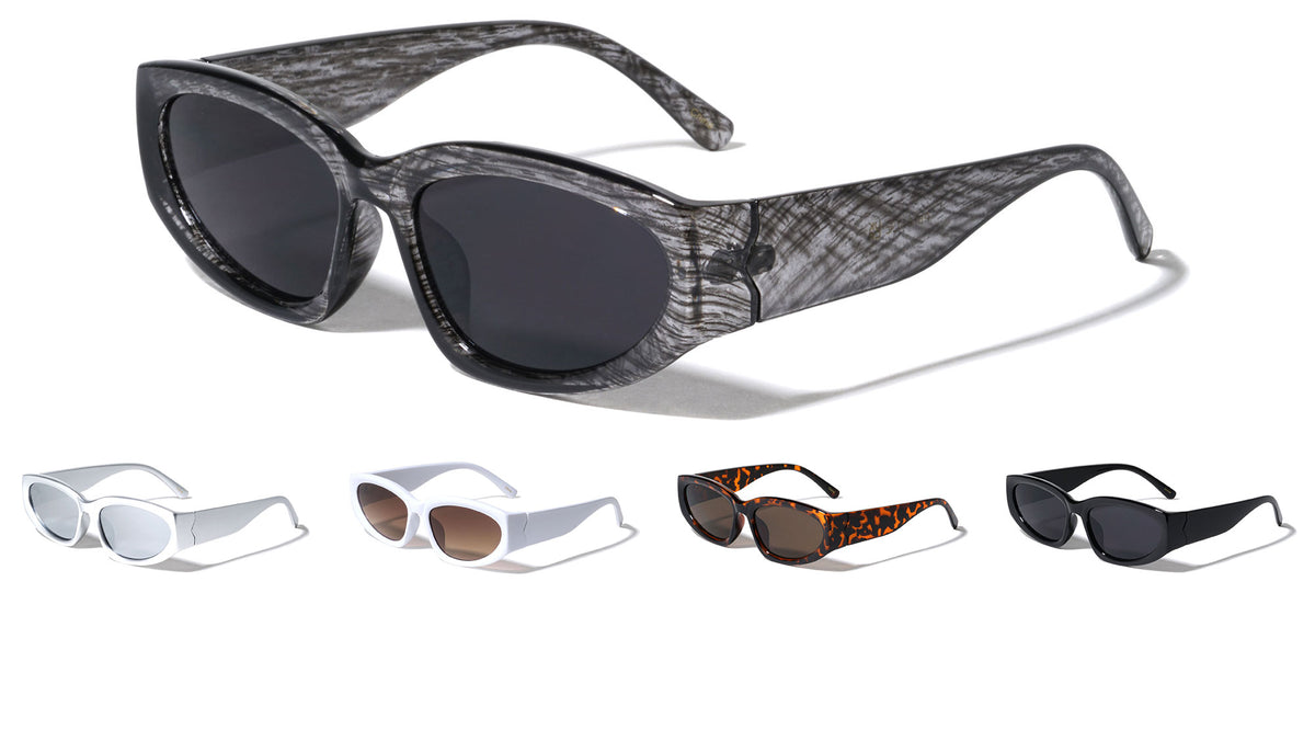 Retro Semi Oval Fashion Cat Eye Wholesale Sunglasses