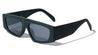 Flat Top Wide Temple Geometric Rectangle Wholesale Sunglasses