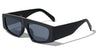 Flat Top Wide Temple Geometric Rectangle Wholesale Sunglasses