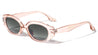 Crystal Color Frame Retro Oval Wholesale Sunglasses