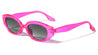 Crystal Color Frame Retro Oval Wholesale Sunglasses