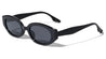 Crystal Color Frame Retro Oval Wholesale Sunglasses
