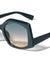 Lowered Temple Fashion Geometric Butterfly Wholesale Sunglasses