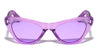 Frosted Crystal Color Retro Cat Eye Wholesale Sunglasses