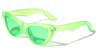 Frosted Crystal Color Retro Cat Eye Wholesale Sunglasses