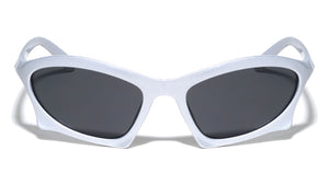 Bottom Legs Frame Futuristic Oval Wholesale Sunglasses