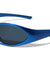 Futuristic Nose Shield Oval Lens Wrap Around Wholesale Sunglasses