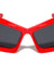 Futuristic Side Temple Shield Lens Geometric Wholesale Sunglasses