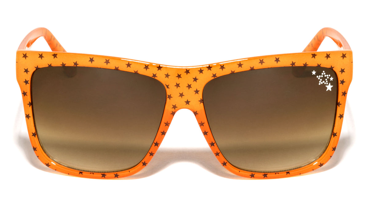 Star Pattern Pint Classic Square Wholesale Sunglasses