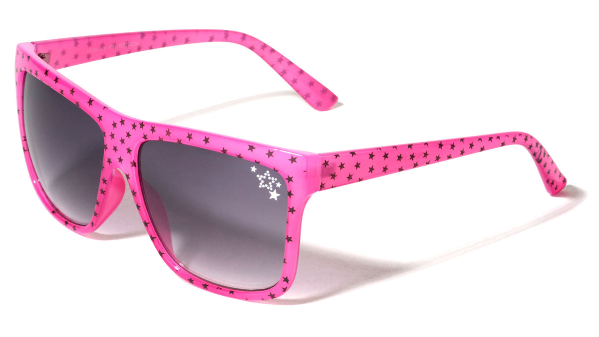 Star Pattern Pint Classic Square Wholesale Sunglasses