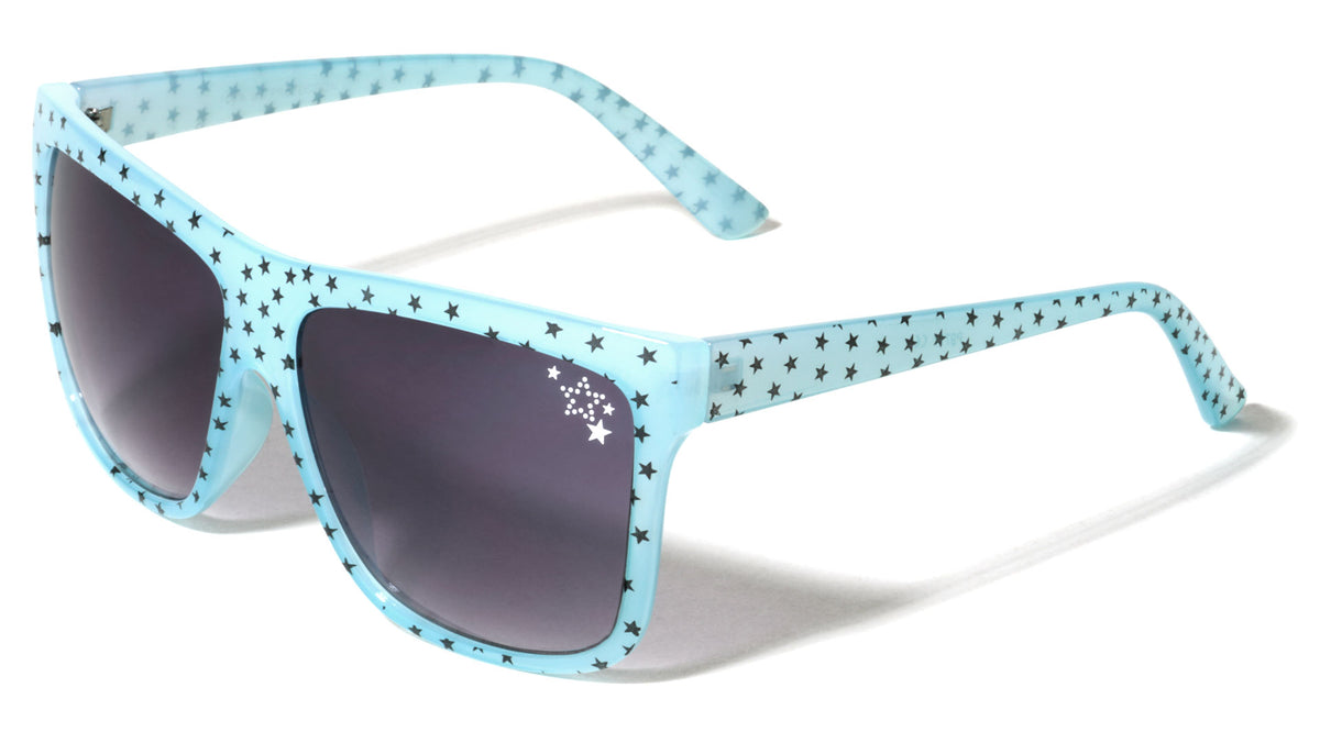 Star Pattern Pint Classic Square Wholesale Sunglasses