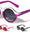 Solid Brow Line Retro Round  Wholesale Bulk Sunglasses