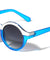 Solid Brow Line Retro Round  Wholesale Bulk Sunglasses